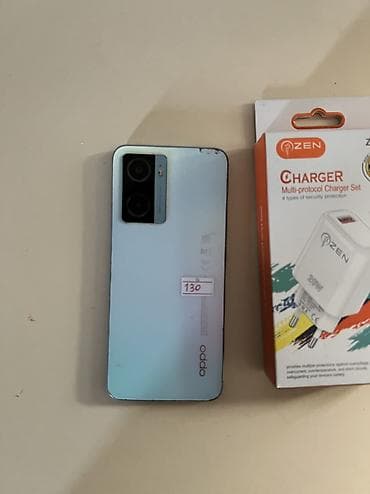 oppo a40m: Oppo A57s, 128 GB, rəng - Mavi, Barmaq izi, Face ID — 4