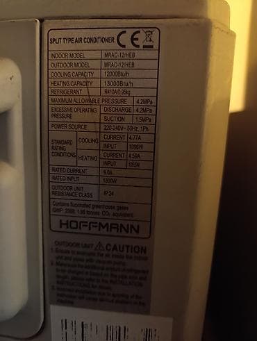 Hoffmann Split Tipli Kondisioner - Model: MRAC-12/HEB (daxili və