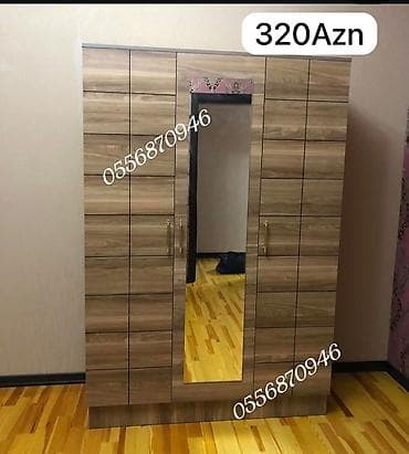 Rəflər: Yeni, Açılan, 3 qapılı Düz dolab, Qarderob, paltar dolabı, Rusiya — 6