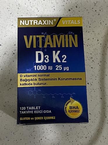goz linza: Keyfiyyətli Vitamin D3 + K2 (120 Tablet) – Sağlamlığınız üçün mükəmməl — 2