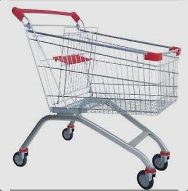 pse 4: Supermarket alış-veriş arabası - Material: möhkəm, paslanmaya davamlı — 1
