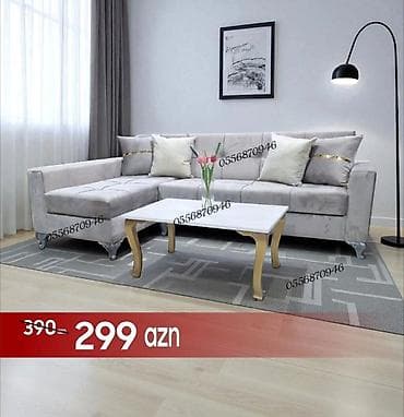 stul gence: Künc divan, Qonaq otağı üçün, Parça, Bazalı, Açılan, Kitab — 2