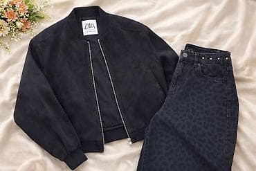 aşpaz geyimi: Стильный базовый образ 🔥 Серая укороченная курточка и трендовые брюки — 1