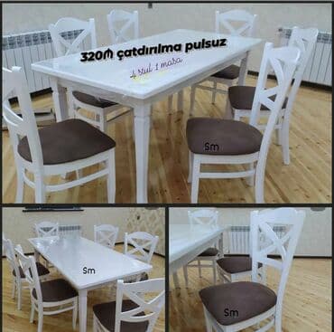 стол кухонный: ✔️Sifarişlə✔️ ✔️Kuxna üçün stol stul dəsti✨✨. 2 stul masa künc divan — 16