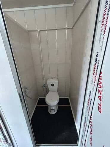 anbar üçün konteyner: Konteyner tipli sanitar qovşaq – tam hazır modul - Metal karkaslı — 1