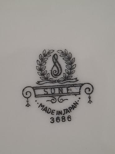 piknik süfrəsi: Boşqablar, 6 ədədli dəst, rəng - Qızılı, Farfor, Yaponiya — 4