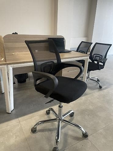 2 ci əl stullar: Təkərli, Qolları tənzimlənmir, Parça — 1