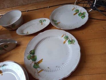 Süfrə qab-qacaqı: Nahar dəsti, rəng - Ağ, Farfor, Almaniya — 5