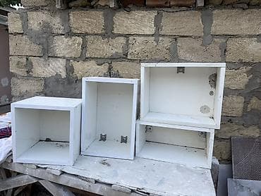 Ağ rəngli divar rəfləri dəsti - Dəst: 4 ədəd ayrı kvadrat/düzbucaqlı lalafo.az -da Ağ rəngli divar rəfləri dəsti - Dəst: 4 ədəd ayrı kvadrat/düzbucaqlı