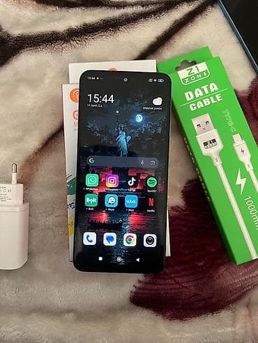 sezam telefonlar: Redmi Note 12, 128 GB, rəng - Mavi, Barmaq izi, Face ID — 2