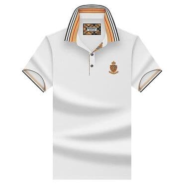 женские поло футболки: Мужская футболка, L, цвет - Белый — 2