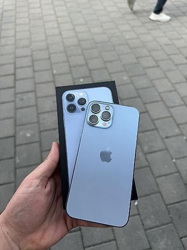 iphone 12 mavi: IPhone 13 Pro Max, 256 GB, Sierra Blue, Simsiz şarj — 1
