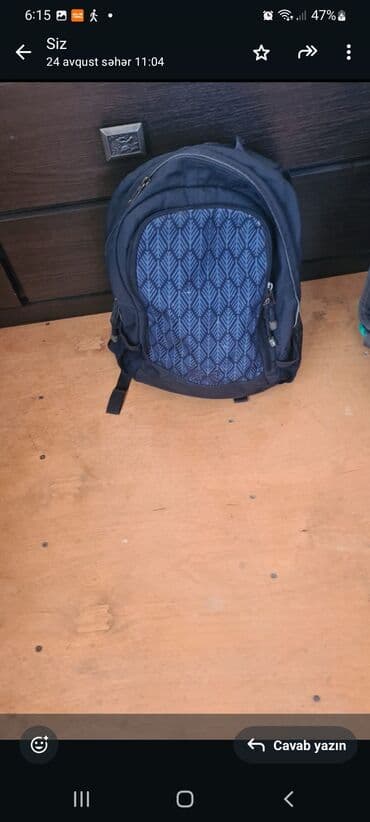 məktəb üçün çantalar: Məktəb çantaları - Rəngarəng batik dizaynlı, ön cibinə “m” nişanlı — 4