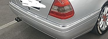 Nəqliyyat: Mercedes-Benz W140 üçün arxa bamper xrom moldinq dəsti - Model — 2