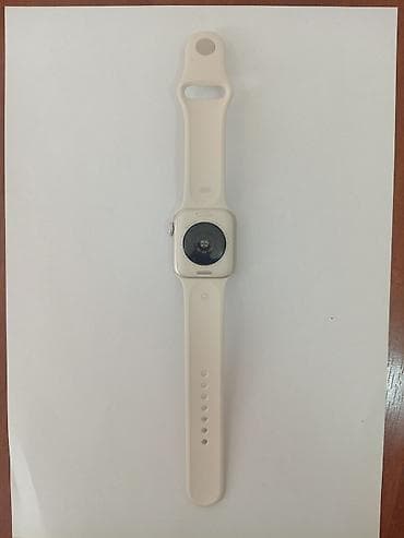 telefon saati: Ağıllı saat – ağ silikon kəmərli, kvadrat sensorlu ekranlı model — 4