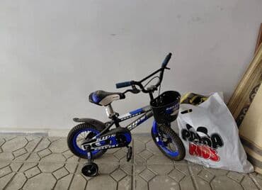 купить велосипед недорого: Uşaq velosipedləri dəsti 1) Mavi-qara uşaq velosipedi - Brend — 1