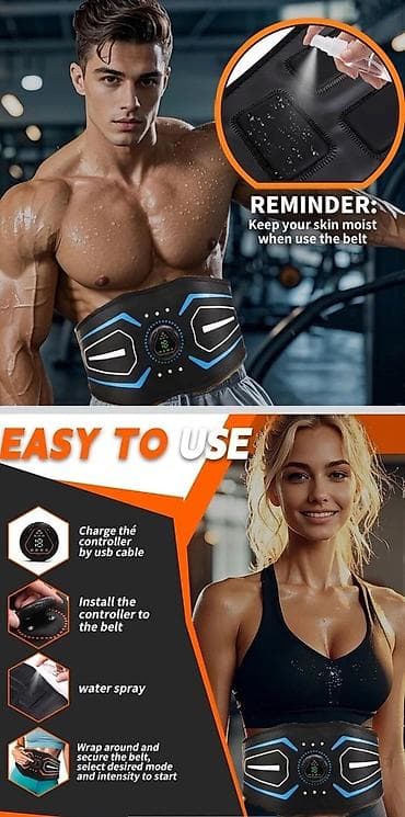 ems trainer: Ağıllı EMS Qarın Kəməri – elektrik əzələ stimulyasiyası ilə məşq — 2