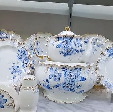 Nahar dəsti, rəng - Ağ, Farfor, 12 nəfərlik — 4