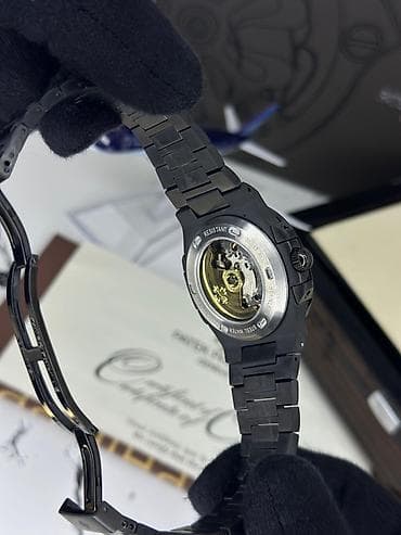 Zərgərlik əşyaları: Qol saatı, Patek Phillipe, rəng - Qara — 6