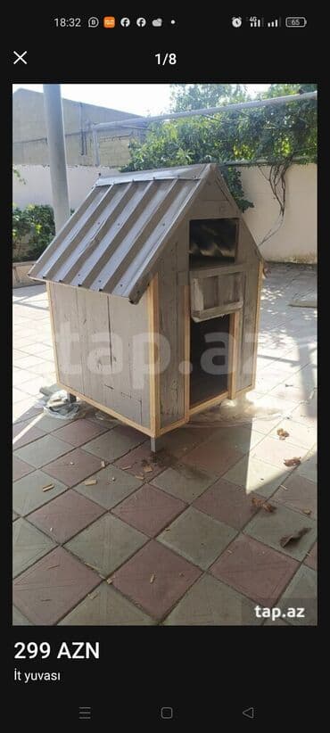 сухой корм для собак: Məhsul: It yuvası - Material: Taxta karkas, möhkəm metal/profilli dam — 3
