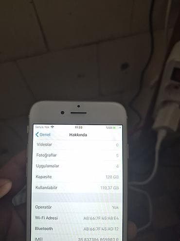 notebook bluetooth: IPhone 6, 128 GB, Qızılı, Barmaq izi — 4