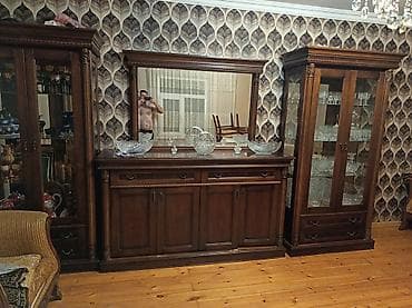 Digər mebel: Qonaq otağı mebel dəsti Klassik üslubda, ağac fakturalı zəngin — 2