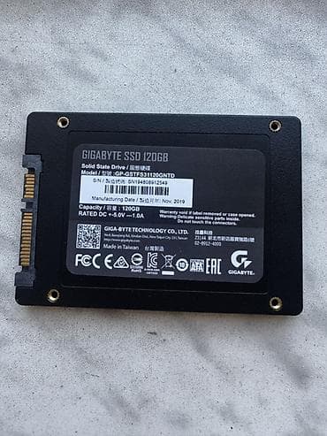 macbook pro adapter: Daxili SSD disk Gigabyte, 120 GB, 2.5" — 2