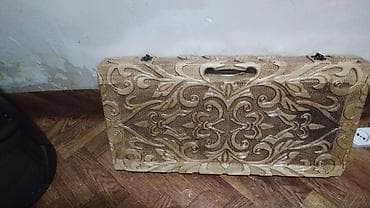 nərd taxta satışı: Taxta oyma nərd dəsti - Material: tam ağac (əl işi oyma naxışlı) — 3