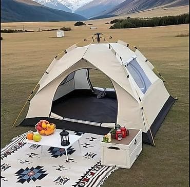 Sürətli quraşdırılan kamp çadırı – 2x2 m, hündürlük 135 sm — 1