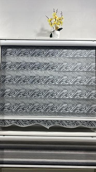 gul qabı: Zebra, stor və jalüz pərdə kolleksiyası - Modellər: klassik naxışlı — 3