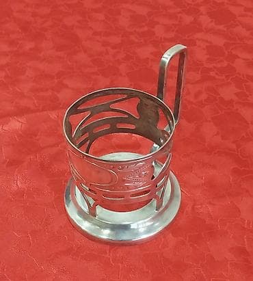 qab yigan: Stəkanlar, rəng - Gümüşü, 1 əd, SSRİ — 7