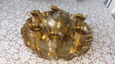 женские бюстгальтеры с плотной чашкой: Çay dəsti, rəng - Qızılı, Metal — 1