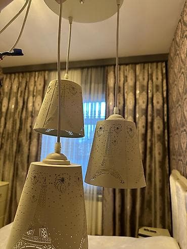 Çılçıraq, 3 lampa, Metal