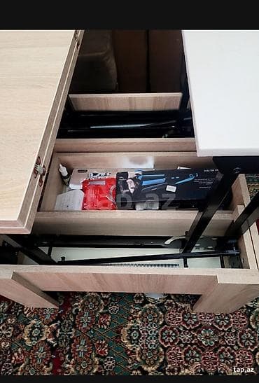 islenmis masalar: Qonaq masası, İşlənmiş, Transformer, Laminat, Dördbucaq masa — 3
