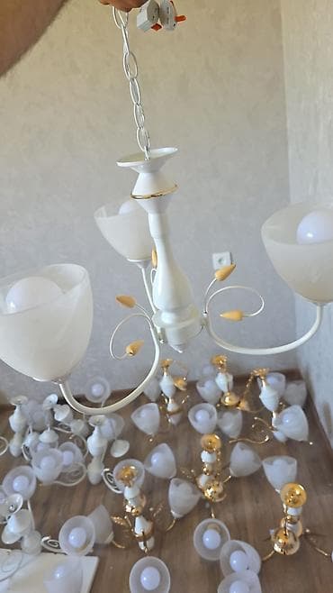 lan: Çılçıraq, 3 lampa, Metal — 4