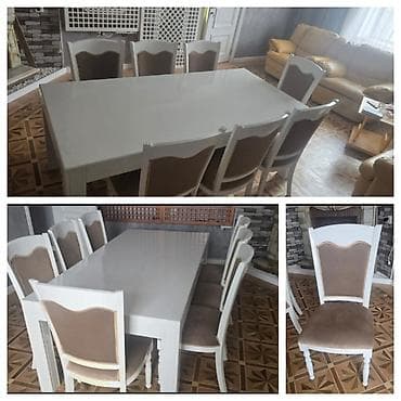 dewalt 500a: Qonaq otağı üçün, İşlənmiş, Kvadrat masa, 8 stul — 1