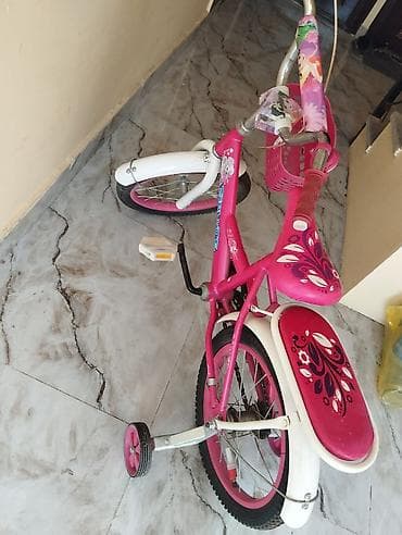 mini velosiped: Uşaq velosipedi – 14" təkər ölçüsü, əlavə köməkçi təkərlərlə — 1