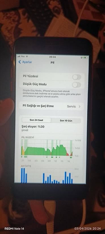 yeni iphone 6s plus: IPhone 8 Plus, Qırmızı, Barmaq izi — 3
