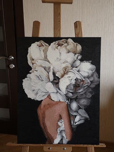 гобеленовые картины: Картины Холст.Акрил Гранаты 50×70,250 ман Африканка 60×75,250ман — 4