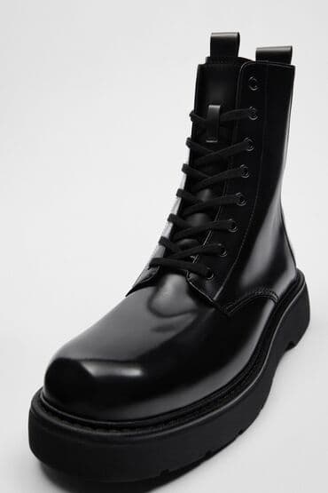 замшевые мужские ботинки: Zara Man Leached Leather Boots, EU 41. ölçüsü uyğun gəlmədiyi üçün — 2