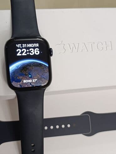 Kompüter, noutbuk və planşetlər: Smart saat, Apple, Sensor ekran, rəng - Qara — 2