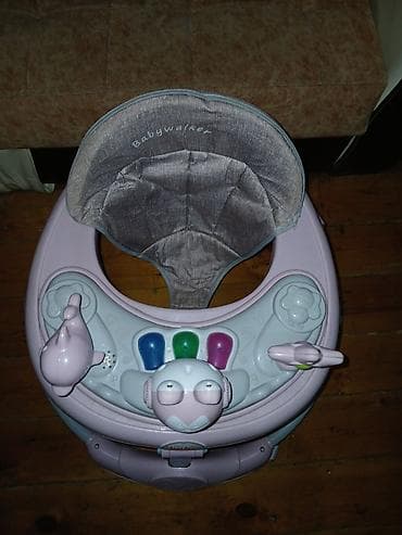 Uşaq gəzdirəcəyi (Babywalker) – çəhrayı rəngdə, oyun paneli ilə — 2