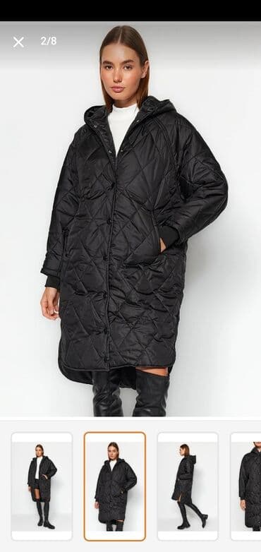 женский пуховик новый: Qadın üçün qara kurtka. Ölçüsü səhv gəldiyi üçün satılır. S-38 bədən — 4