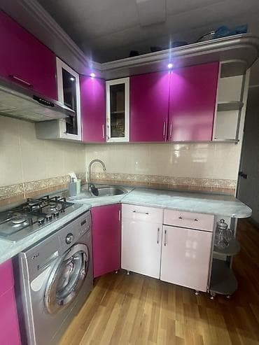 qaz baloni: Mətbəx mebeli – künc dəst - Rəng: fuksiya/çəhrayı və ağ, xrom — 2