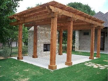 tonla su sifarişi: Açıq hava üçün taxta pergola istehsalı və quraşdırılması - Material — 5