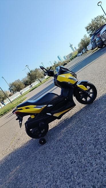 volta vs 1: Uşaq üçün elektrik motosikleti – sport dizaynlı, sarı-qara rəng — 2