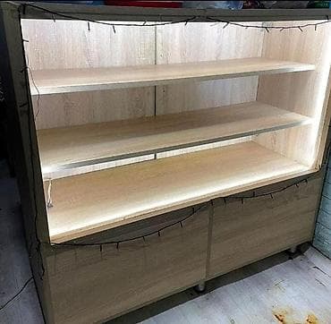 Mağaza avadanlığı: 🌙 Nure Endirim edildi Quru LED işıqlı şirniyyat vitrini - Material — 1