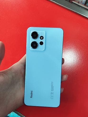 Бытовая техника: Redmi Note 12, 128 ГБ, цвет - Голубой, Две SIM карты — 1