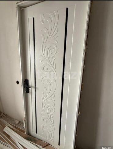 ağ xalca: Qonaq otağı üçün Yeni Otaq qapısı 90x205 sm Naliçnik ilə, Zəmanətli, Ödənişli quraşdırma, Pulsuz çatdırılma — 10