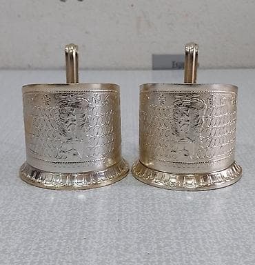 Stəkanlar, rəng - Qızılı, 6 ədədli dəst, SSRİ